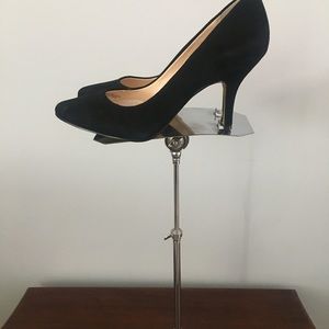 Never worn!   Zitah Black Suede Pump INC Macy’s 6M